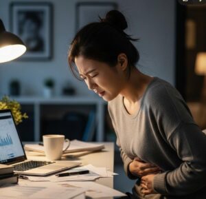 스트레스 받을 때 배가 아픈 이유는?