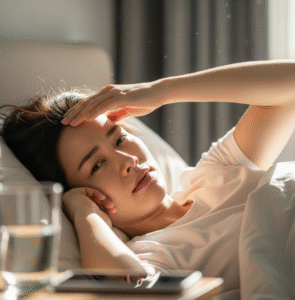 아침에 일어날 때 어지러움이 심한 이유는?