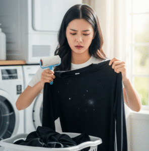 세탁 후 검은 옷에 먼지가 붙는 이유는 세제 문제일까?