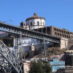 Scenic view of Luís I Bridge with Serra do Pilar Monastery in Porto, Portugal