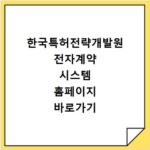 한국특허전략개발원 전자계약 시스템 홈페이지 바로가기 https://biz.kista.re.kr/e-contract2