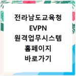 전라남도교육청 EVPN 원격업무시스템 홈페이지 바로가기