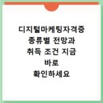 디지털마케팅자격증 종류별 전망과 취득 조건 지금 바로 확인하세요