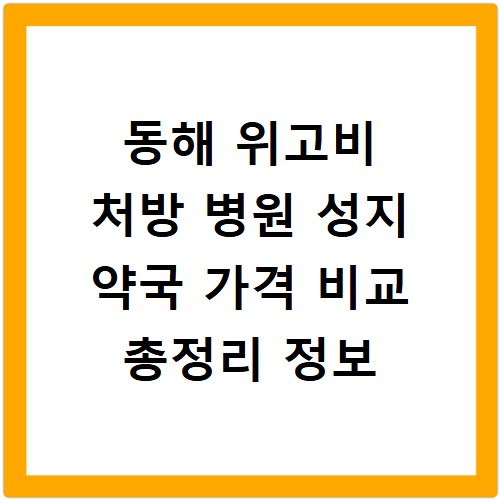 동해 위고비 처방 병원 성지 약국 가격 비교 총정리 정보