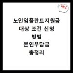노인임플란트지원금 대상 조건 신청 방법 본인부담금 총정리