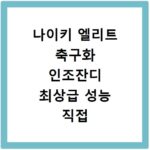 나이키 엘리트 축구화 인조잔디 최상급 성능 직접 써보고 알려드림